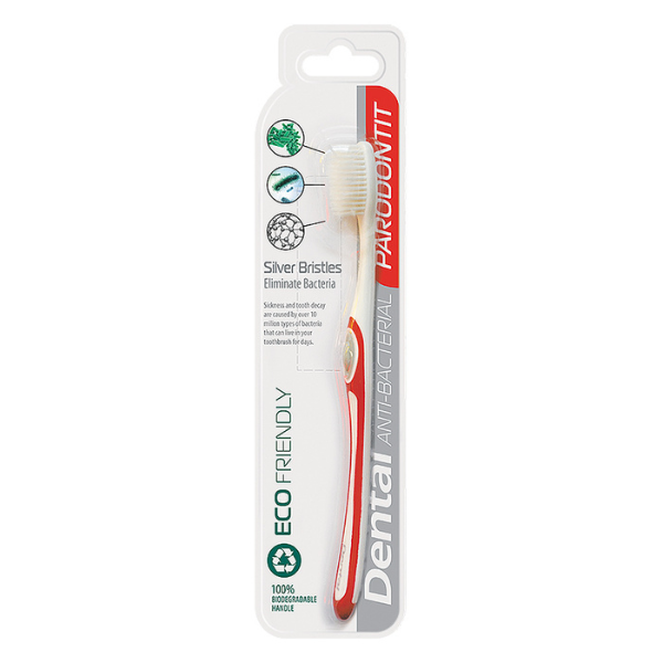 Poza produs Periuta de dinti Dental Eco Friendly Anti-Parodontoza - rosu, Rubella 