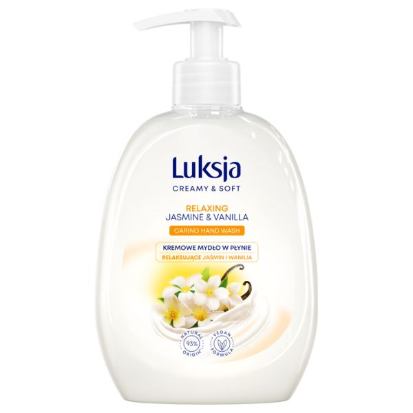 Poza produs Sapun lichid CREAMY & SOFT cu pompita Relaxing, Luksja | 500 ml