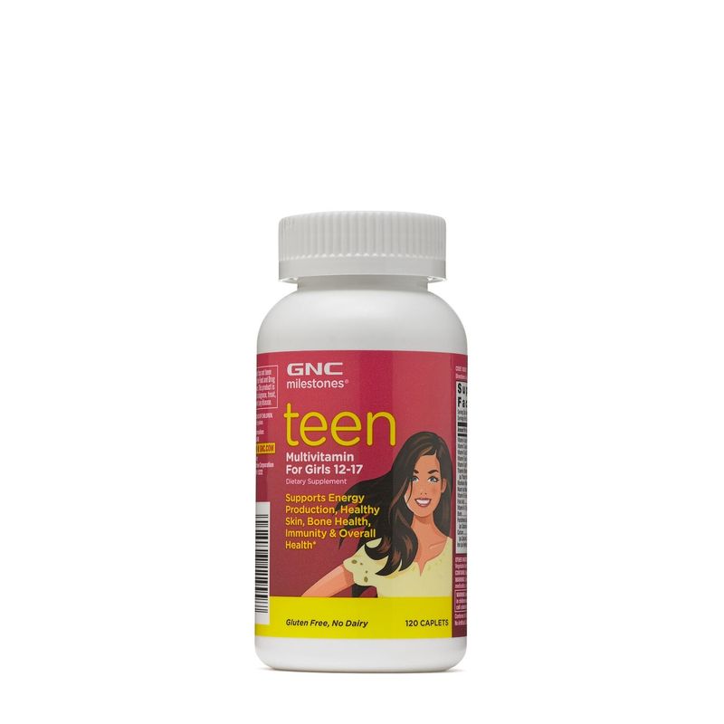 Poza produs GNC Milestones Teen Multivitamin For Girls | 120 tb