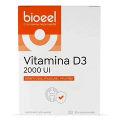 Vitamina D3 2000UI, Bioeel | 30 comprimate