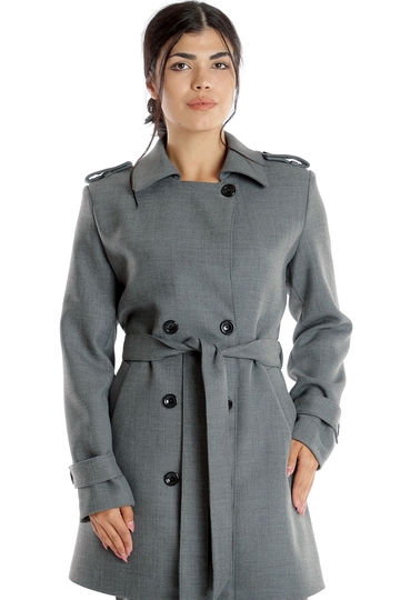 Poza produs Trenci dama DI23T10G gri, Dress to Impress | marimea 48