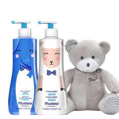 GEL DE CURATARE PAR SI CORP 500ML+HYDRA BEBE LOTIUNE CORP 500ML+URSULET CADOU