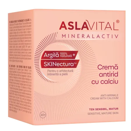 Poza produs Crema Antirid cy Calciu MineralActiv Aslavital, Farmec | 50 ml