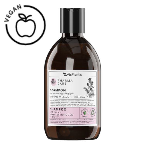 Poza produs Sampon Pharma Care impotriva caderii parului cu Brusture si Biotina, Green Pharmacy | 500 ml
