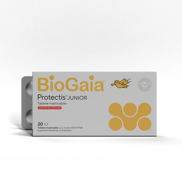 Poza produs Protectis cu aroma de capsuni | 20 comprimate masticabile