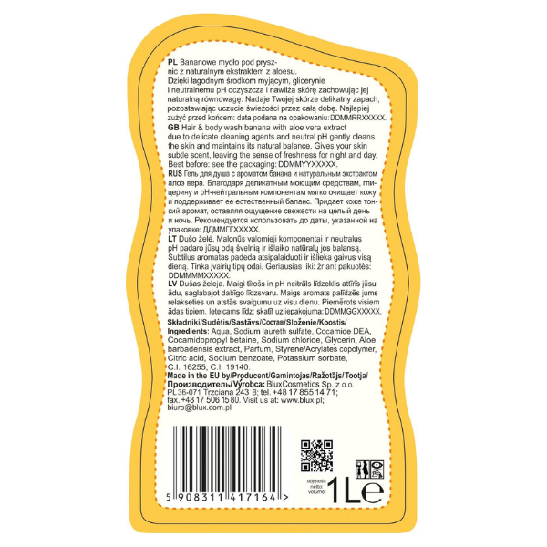 Poza produs Sampon si gel de dus cu Vitamina C Naturaphy, Blux | 1L