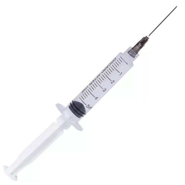 Poza produs Seringa 5 ml 3 componente cu ac 22G, Narcis, 1 buc