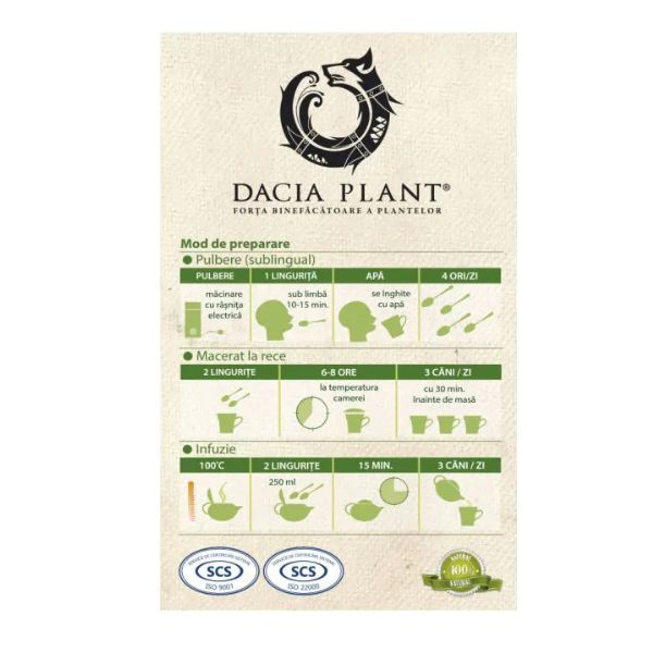Poza produs Ceai Normocolesterol, Dacia Plant | 50 g
