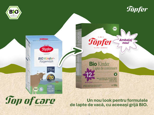 Poza produs Lapte praf Bio Kinder Organic de la 12 luni, Topfer | 500 g