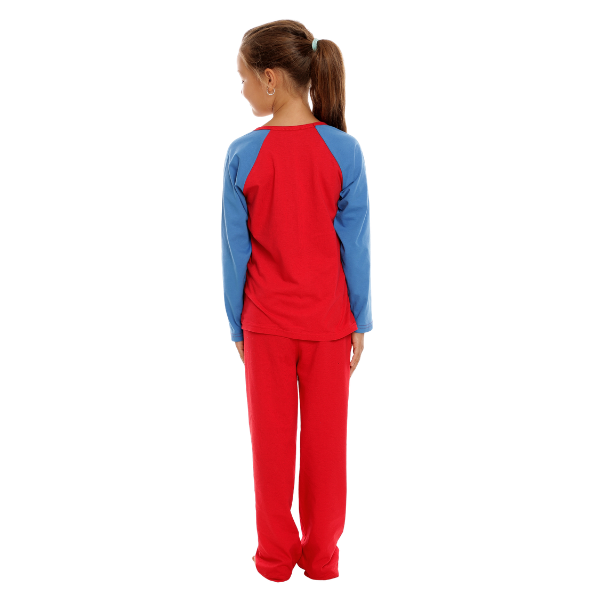 Pijama copii AI2255 rosu TRICOLOR, Andana | marimea 36 (9/10 ani) — poza produs 3/3