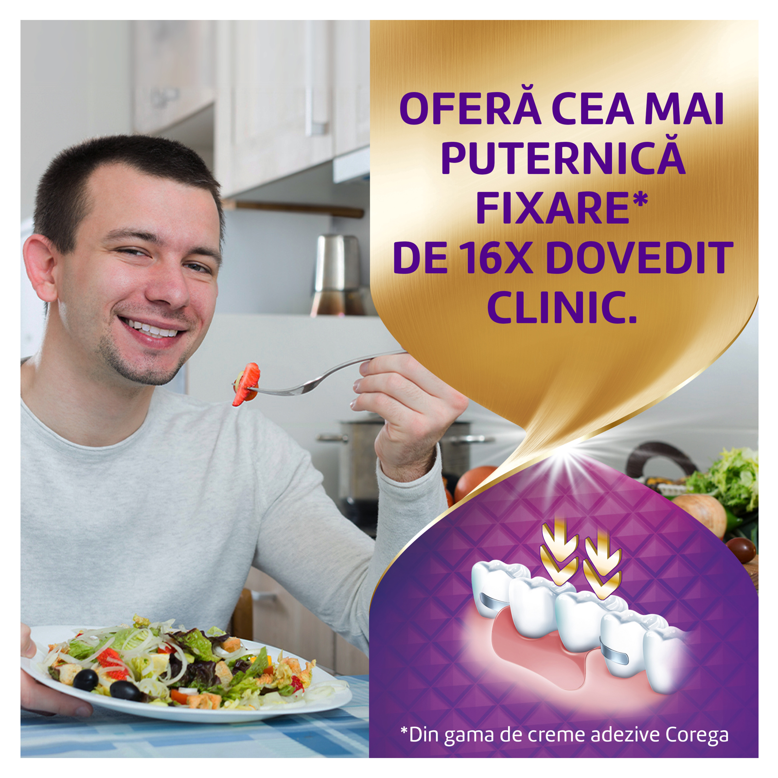 Poza produs Crema adeziva pentru proteza dentara Corega Max Sigilare, Haleon | 40 g