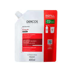 Rezerva eco sampon energizant Dercos Energy+, Vichy | 400 ml