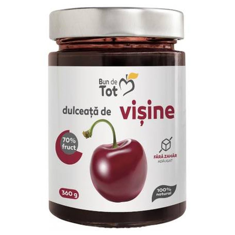 Poza produs Bun de Tot Visine dulceata fara zahar / 360g