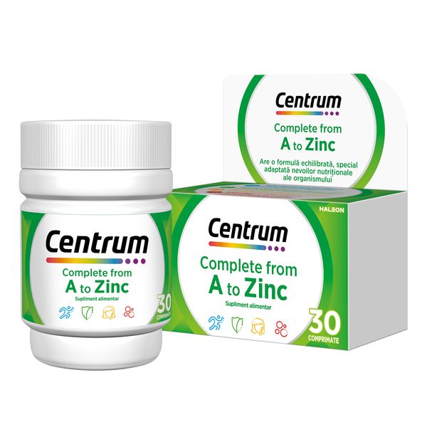 Poza produs Centrum Complet de la A la Zinc, Haleon | 30 comprimate