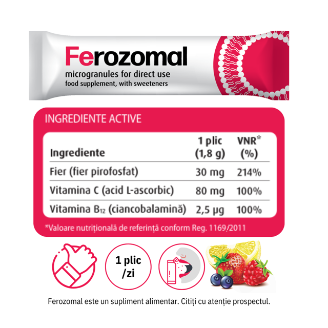Poza produs Ferozomal, Alkaloid | 30 plicuri