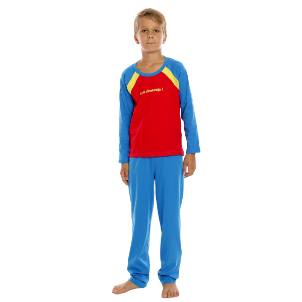 Pijama copii AI2256 albastru TRICOLOR, Andana | marimea 32 (5/6 ani) — poza produs 1/3