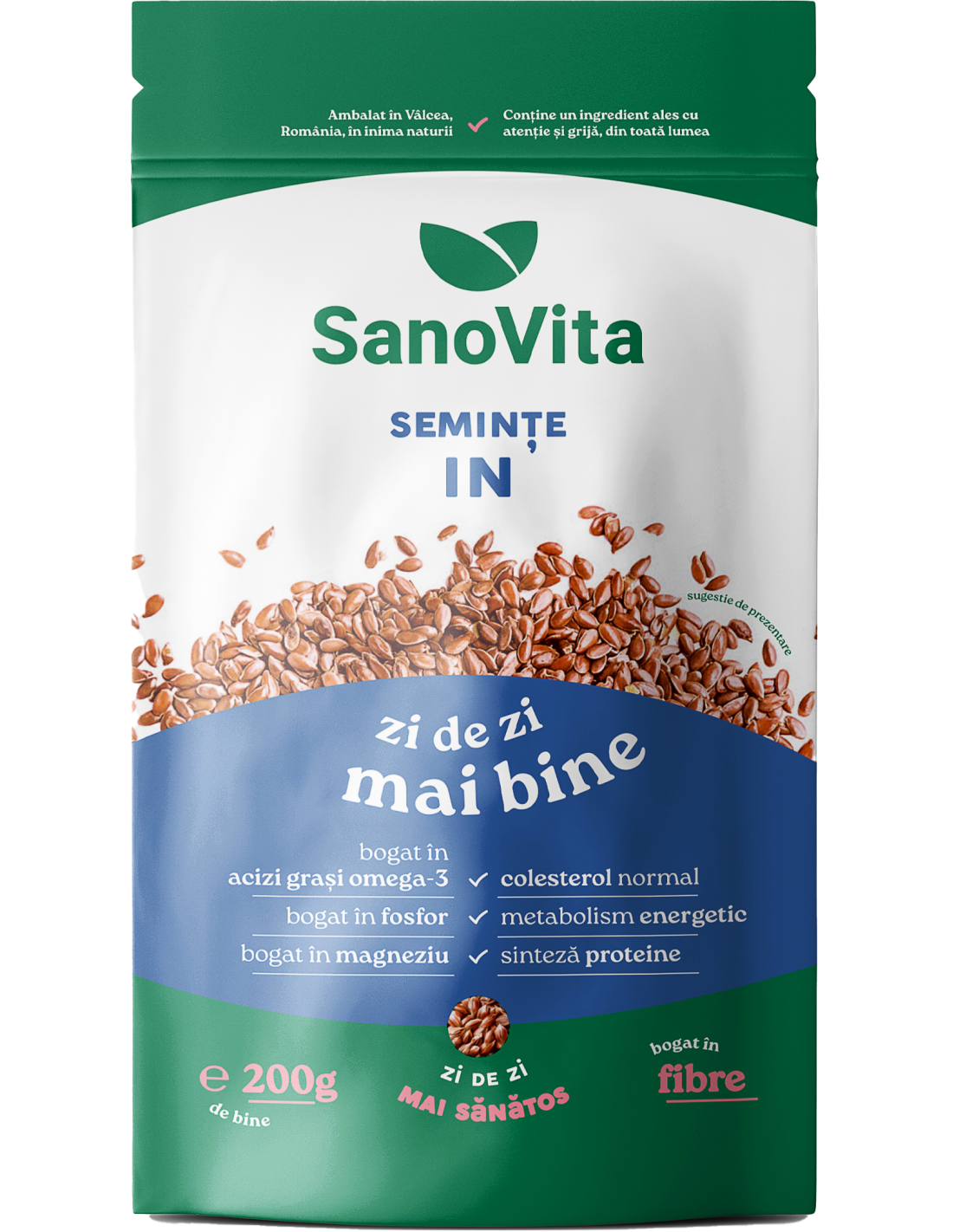 Poza produs Seminte de in, SanoVita | 200 g