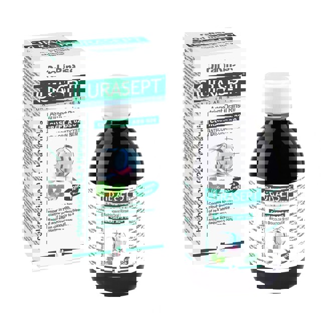 Poza produs Apa de gura Astringent ADS cu clorhexidina 0.2%, Curasept | 200 ml,