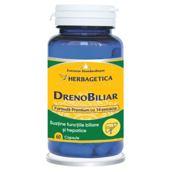 Poza produs DrenoBiliar, Herbagetica | 60 capsule