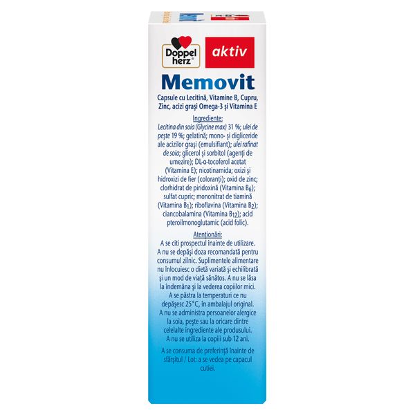 Memovit, Doppelherz Aktiv | 30 capsule — poza produs 4/4