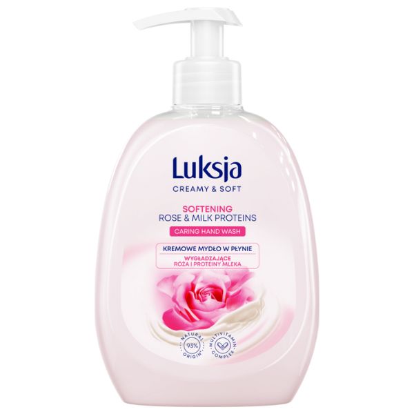 Poza produs Sapun lichid CREAMY & SOFT cu pompita Softening, Luksja | 500 ml