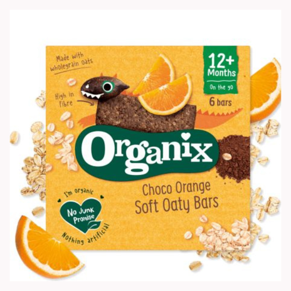 Poza produs BATOANE ECOLOGICE BIO DIN OVAZ INTEGRAL CU CACAO CHOCO ORANGE 12+ LUNI 23G 100598