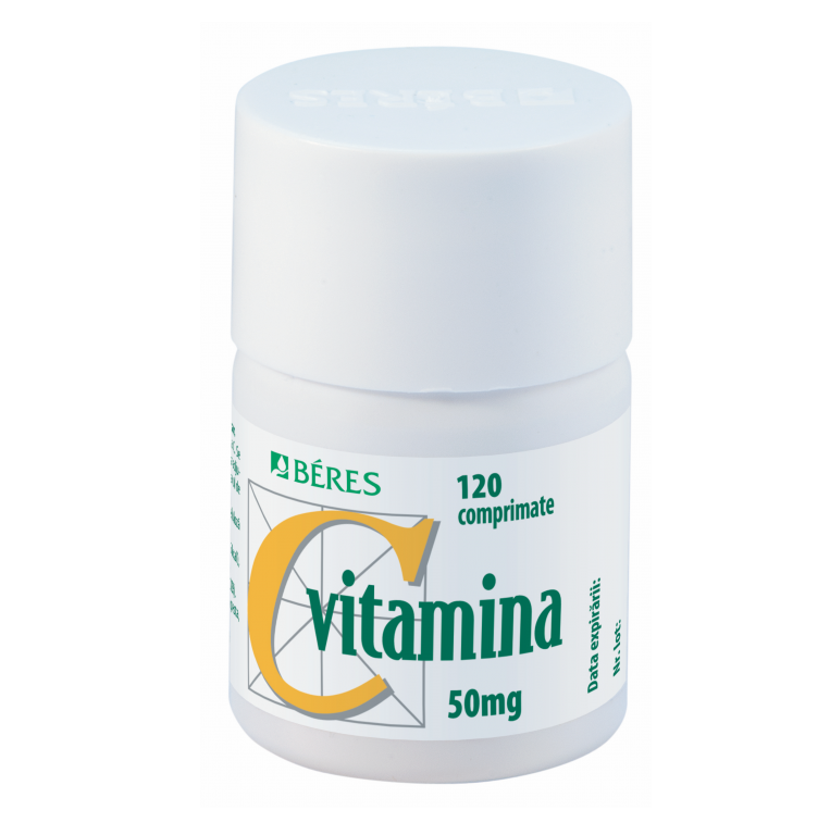 Poza produs Vitamina C 50 mg, Beres Pharmaceuticals | 120 comprimate