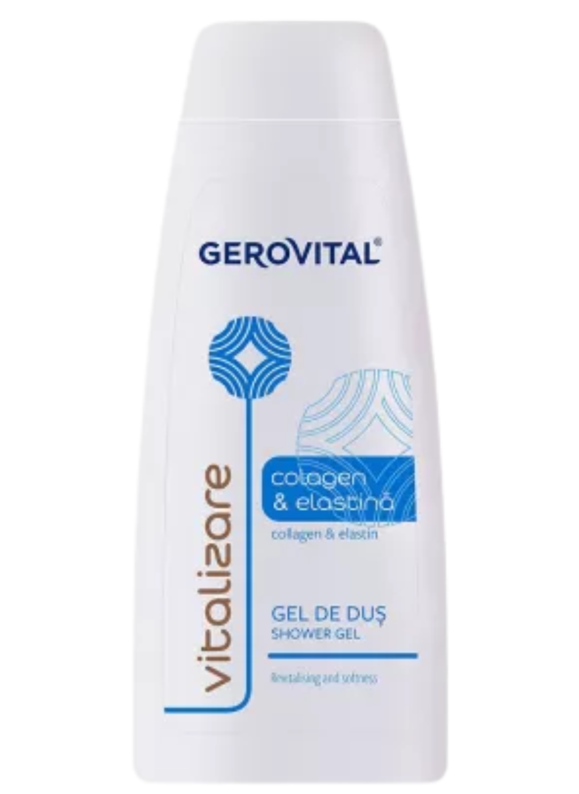 Gel de dus cu colagen si elastina Gerovital, Farmec | 750 ml