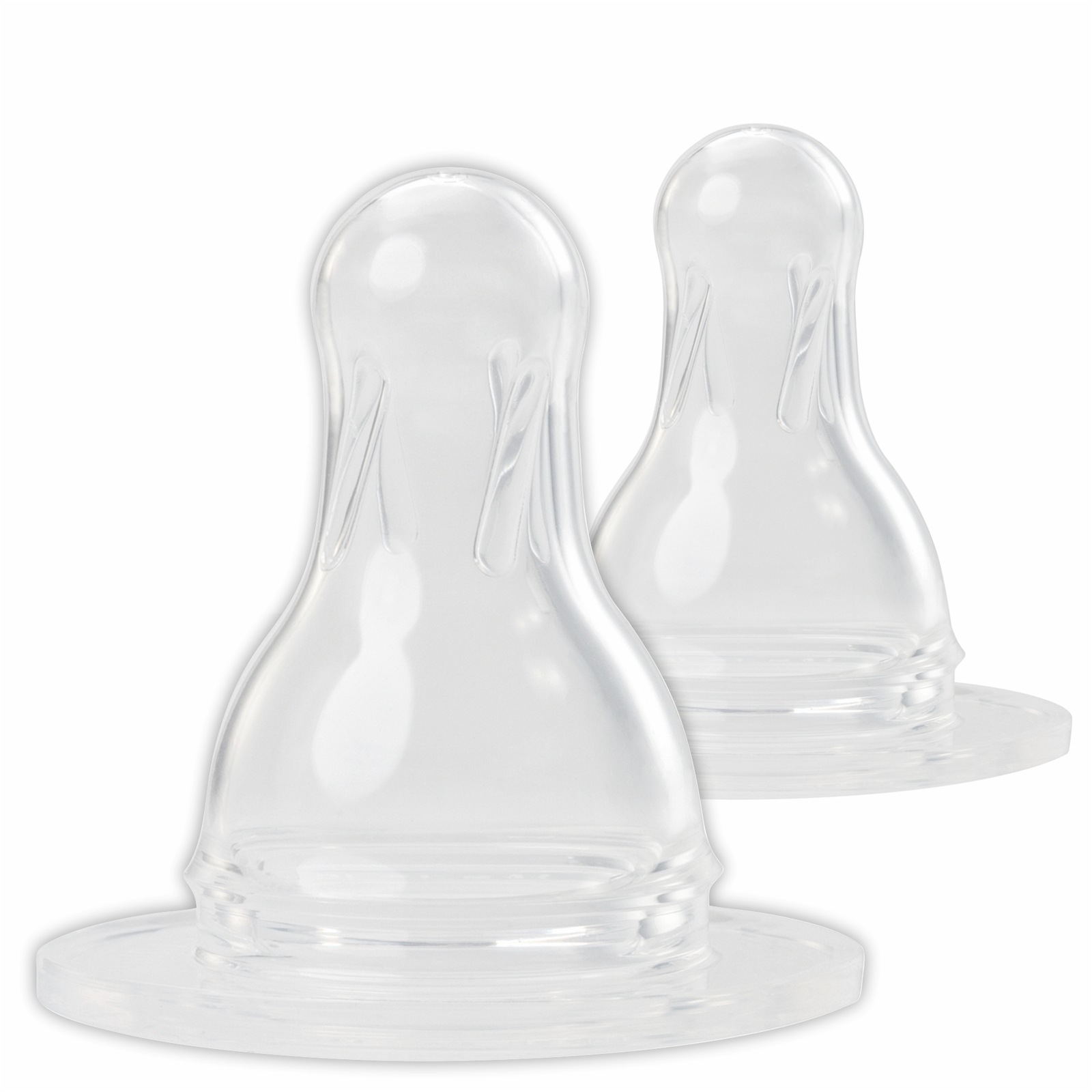 Tetine rotunde din silicon, mar.L-debit mare, 6-24 luni, 17303, Baby Nova | 2 bucati