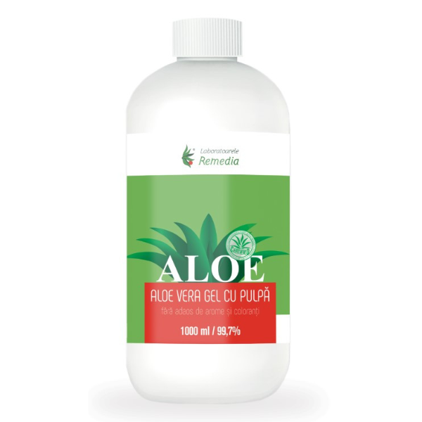 Aloe Vera Gel cu Pulpa, Remedia | 1000 ml