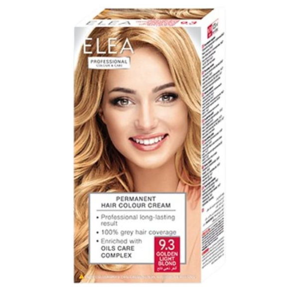 Vopsea de par 9.3 - Blond-Auriu deschis , Elea Professional | 123 ml