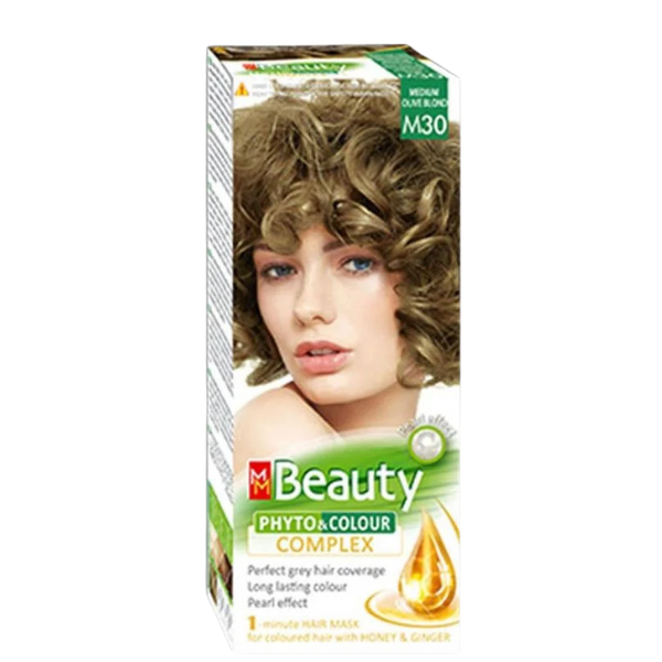 Vopsea de par M30 Blond oliv deschis, MM Beauty | 110 g