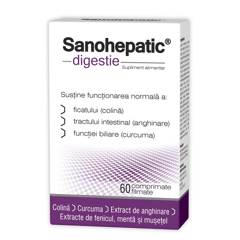 Sanohepatic DIGESTIE, Zdrovit | 60 comprimate