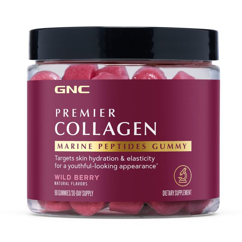 Premier Collagen Marine Peptides Gummy, GNC | 90 buc