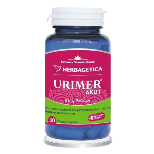 Urimer Akut, Herbagetica | 30 capsule