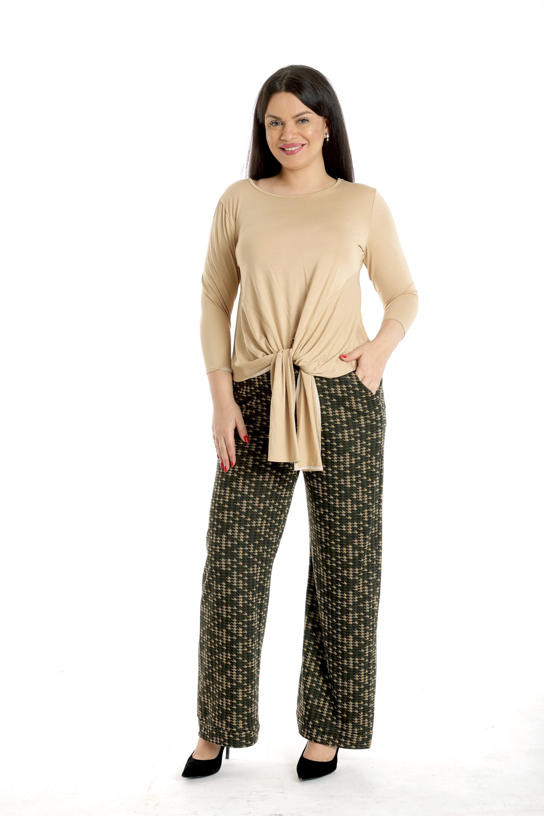 Bluza colturi CP23022 bej, Cesy | marimea M