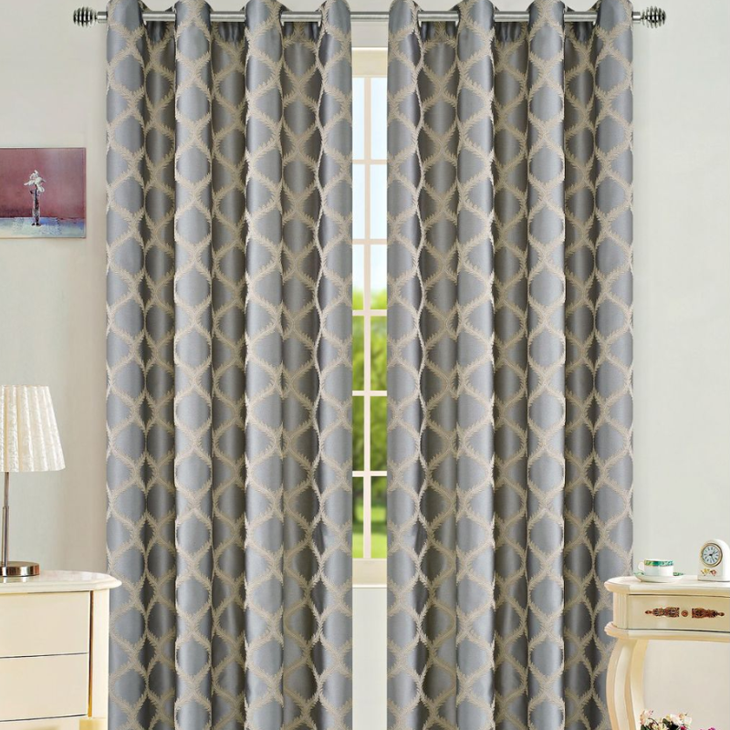 Draperie JACQUARD Gri, Perpetuum | 140 x 245 cm 