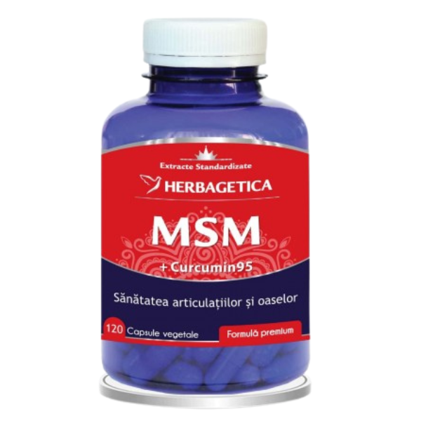MSM + Curcumin95, Herbagetica | 120 capsule