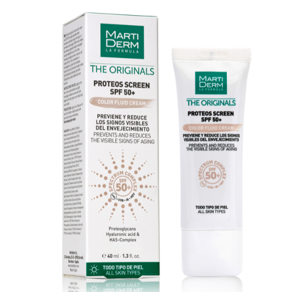 Crema corectoare SPF50 Proteos Screen Color, The Originals, Martiderm | 40 ml