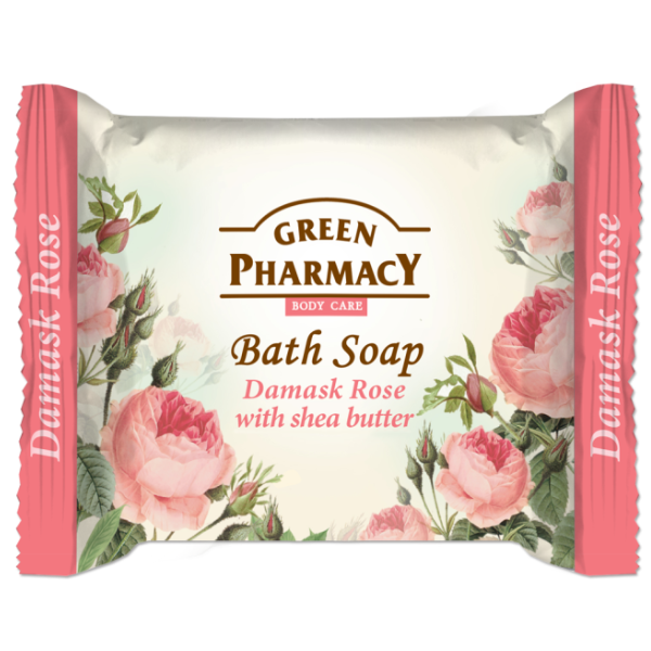 Sapun solid Trandafir si Unt de Shea, Green Pharmacy | 100 g