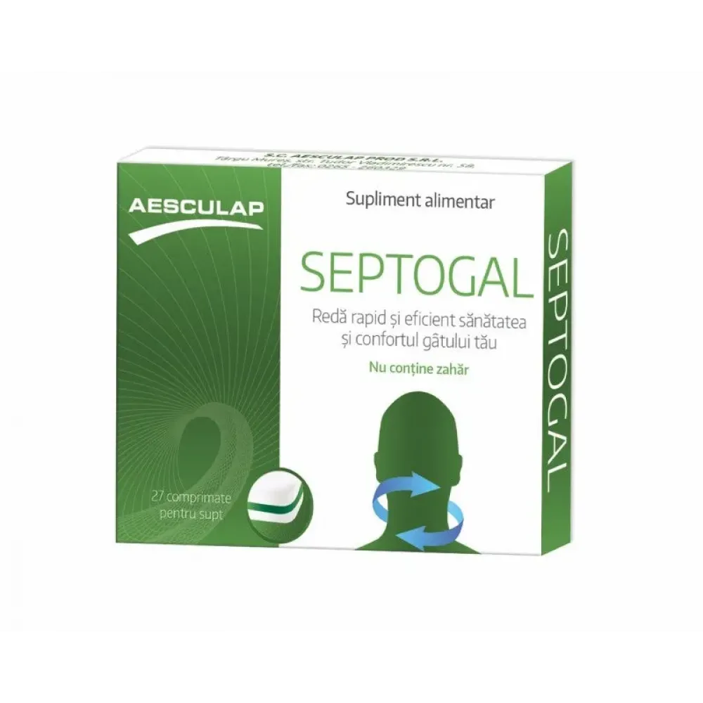 Septogal, Aesculap | 27 comprimate de supt