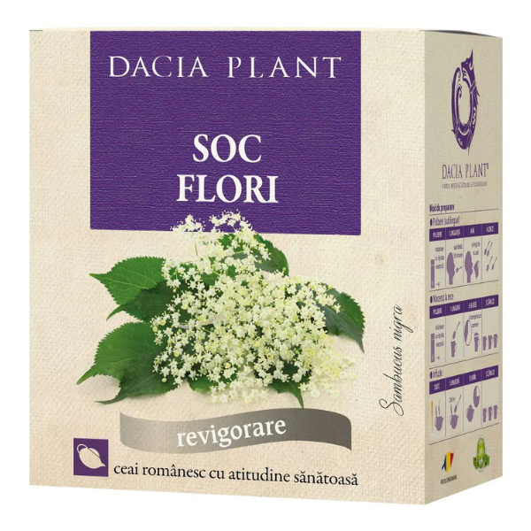 Ceai Flori de Soc, Dacia Plant | 50 g