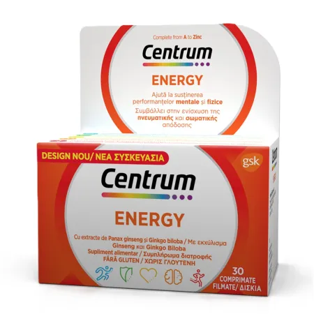 Centrum Energy de la A la Zinc, Haleon | 30 comprimate