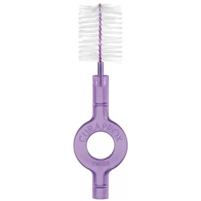 Periuta interdentara cilindrica de calatorie Mov, Curaprox |  1 buc