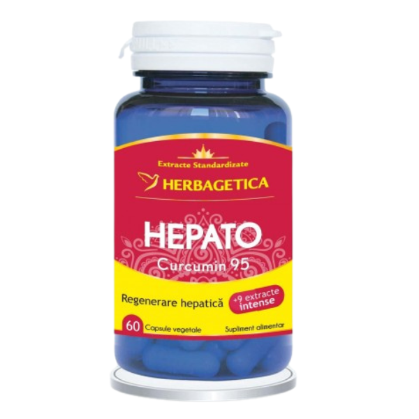 Hepato Curcumin 95, Herbagetica | 60 capsule
