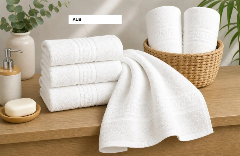 Set prosop GREEK BORDER 100% bbc Alb, Ralex | 2 buc
