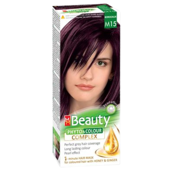 Vopsea de par M15 Rosu bordo, MM Beauty | 110 g