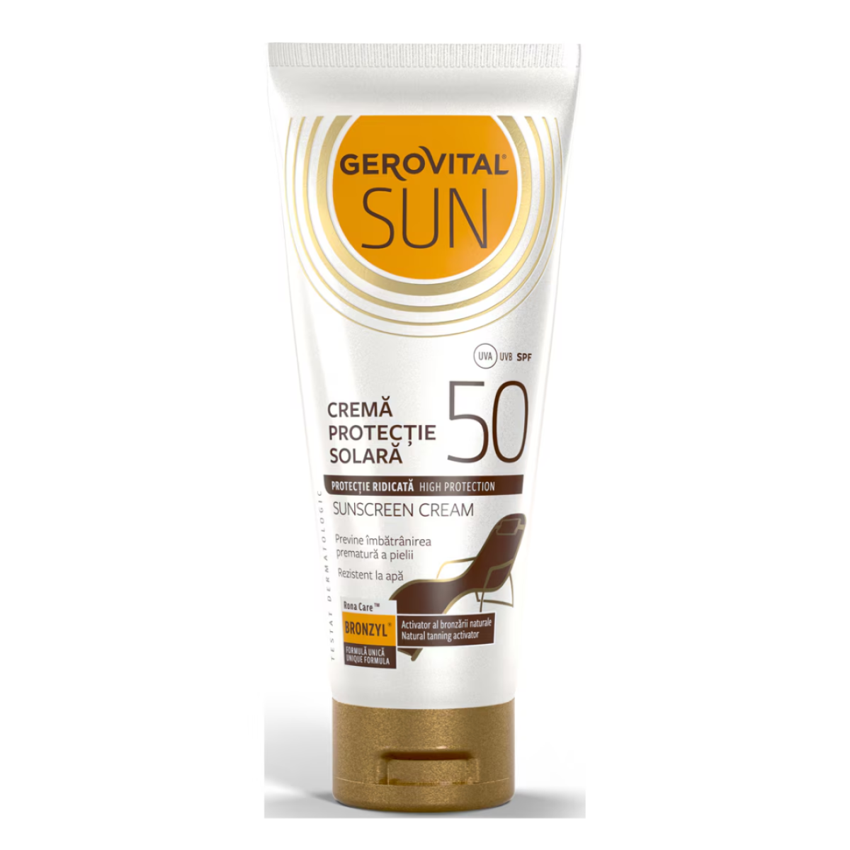 Crema protectie solara SPF 50 Sun, Gerovital, Farmec | 100 ml