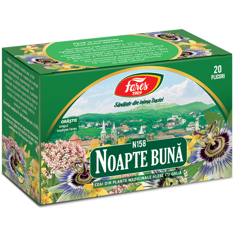 Noapte buna, N158, ceai la plic, Fares | 20 plicuri