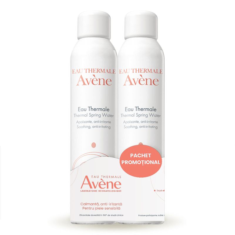 Pachet Apa termala spray, Avene | 300 + 300 ml